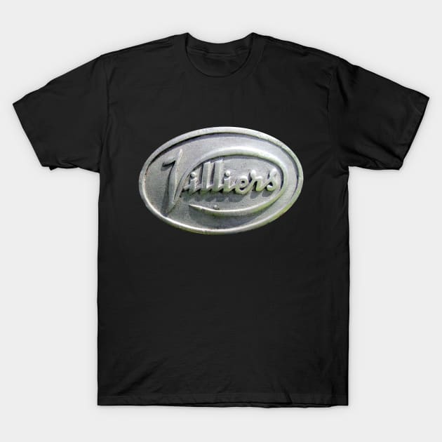 Villiers vintage motorbike engine logo T-Shirt by soitwouldseem